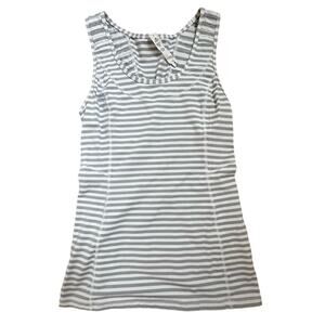 Lululemon|Run Stay on Course Tank|Grey/White‎ Stripe|SZ 6